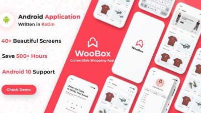 WooBox – WooCommerce Android App E-commerce Full Mobile App + kotlin v15.0 Download