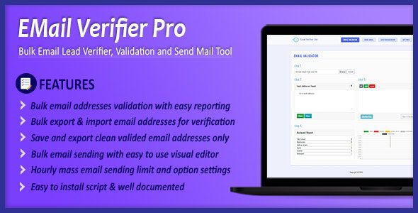 Email Verifier Pro v.3.0.1 – [NOT NULLED, BUY ONLY FOR EDUCATION PURPOSE]