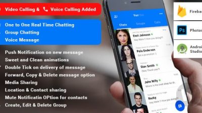 YooHoo Android Chatting App With Firebase v.7.0 – Chat app for Android Free Download