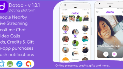 Datoo v.1.0.7 – Dating platform with Live Steaming and Video calls + Admin Panel Free Download