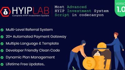 HYIPLAB v.2.1 – Complete HYIP Investment System Download