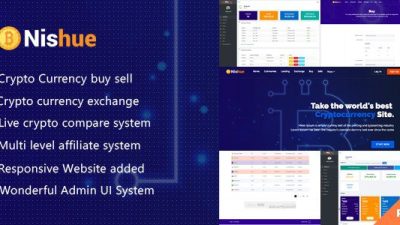 Nishue CryptoCurrency Buy Sell Exchange and Lending with MLM System Live Crypto Compare Retail v.4.3.2 Download