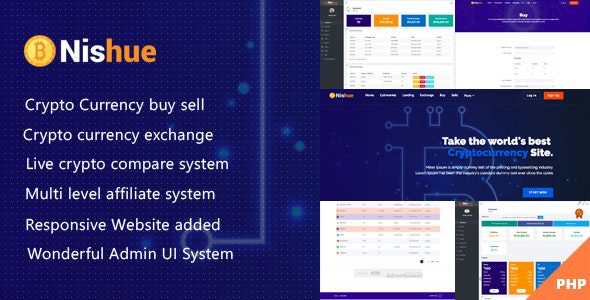 Nishue CryptoCurrency Buy Sell Exchange and Lending with MLM System Live Crypto Compare Retail v.4.3.2 Download