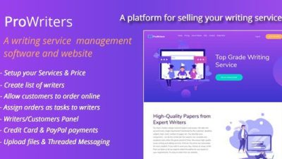 ProWriters v.1.7 – Sell writing services online Download
