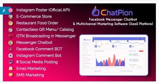 ChatPion v8.0.5 + Addons – marketing bot for Facebook Download
