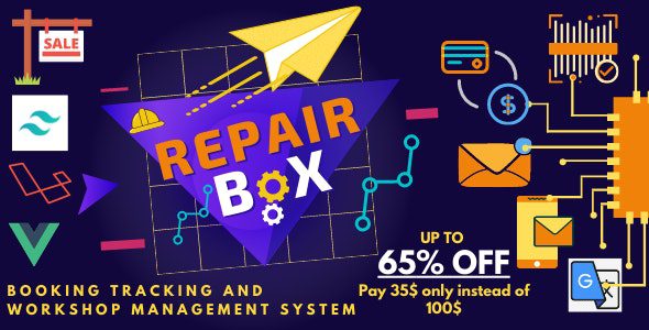 Repair box – Repair booking,tracking and workshop management system v0.4.5