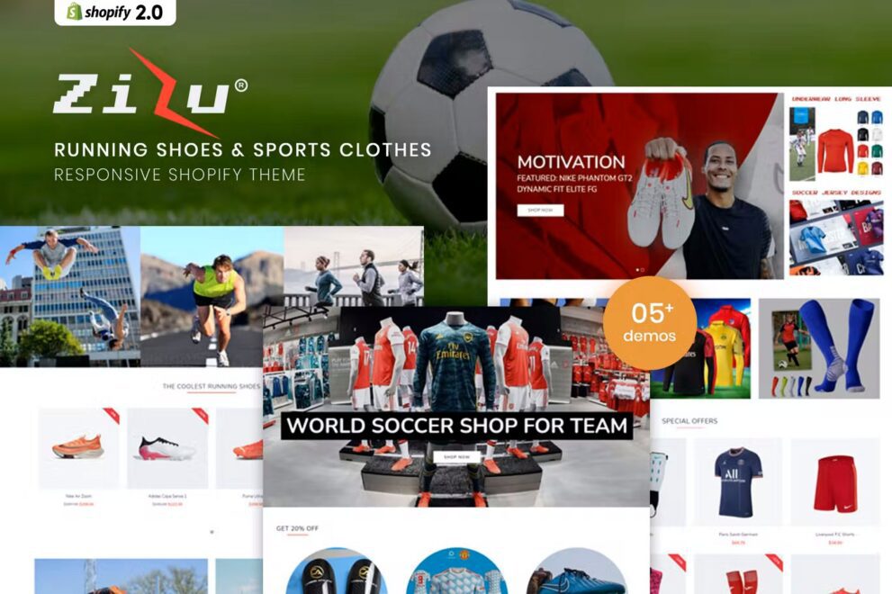 Zizu v.1.0.0 – Running Shoes & Sports Clothes Shopify Theme