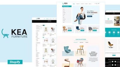 Kea Nulled eCommerce Interior, Furniture Shopify 主题免费下载