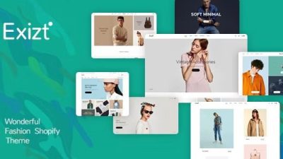 Exist Nulled Drag & Drop 响应式 Shopify 主题免费下载
