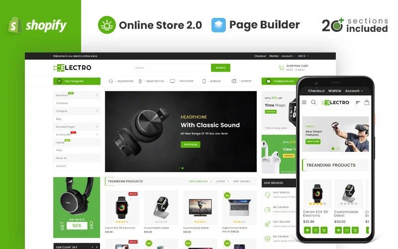 Electro Electronics Shopify Theme v.2.4.0 #