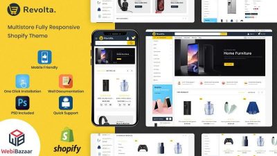 Revolta Minimal Modern Multistore Shopify Theme v.2.0.0 #