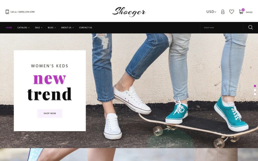 Shoe Store Responsive Shopify Theme #