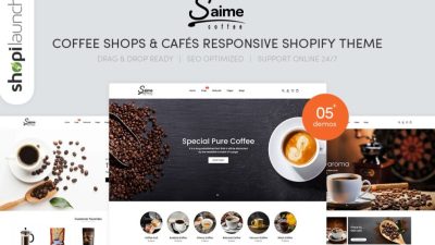 Saime – Coffee Shops & Cafés Responsive Shopify Theme v.1.0.0 #