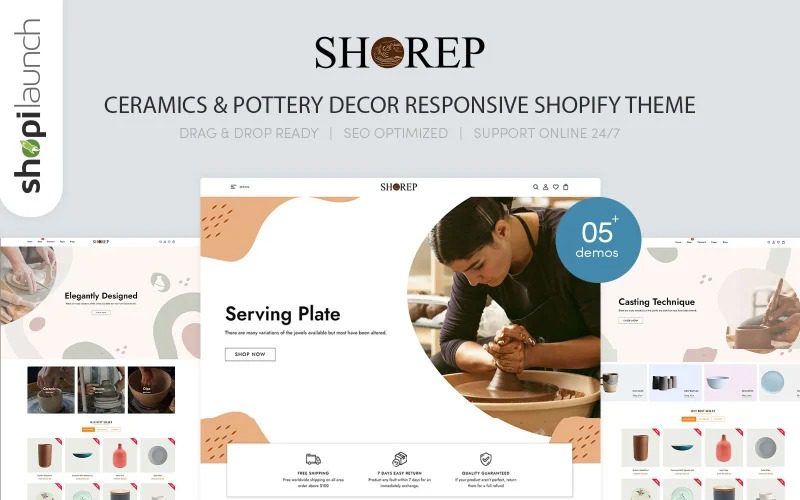 Shorep Ceramics & Pottery Decor Responsive Shopify Theme v.1.0.0 #