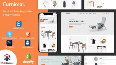 Furnimal Nulled 多用途家具和室内 Shopify 模板 Shopify 主题免费下载