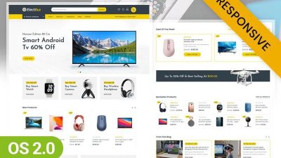 ElectBuz Nulled Electronics Store MultiPurpose Shopify 2.0 主题免费下载