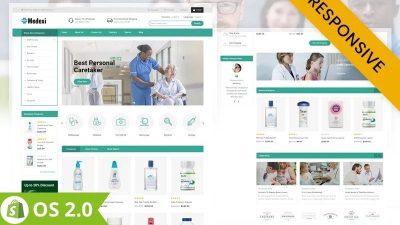 Medexi Nulled Medical Store Shopify 2.0 响应式主题 Shopify 主题免费下载