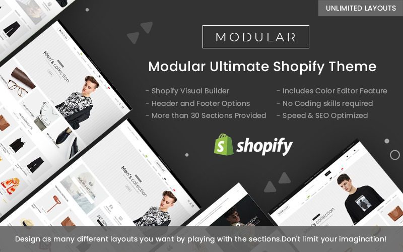 Modular Nulled Shopify 主题免费下载