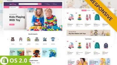 KidsToy Nulled Toys Store Shopify 2.0 响应式主题 Shopify 主题免费下载
