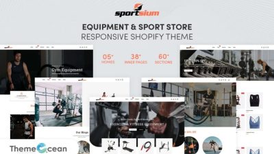Sportsium Nulled Equipment And Sport Store Shopify 主题免费下载