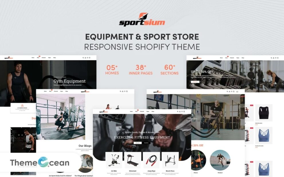 Sportsium Nulled Equipment And Sport Store Shopify 主题免费下载