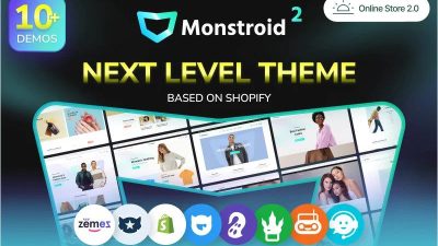 Monstroid Nulled 多用途 Shopify 部分最小主题下载