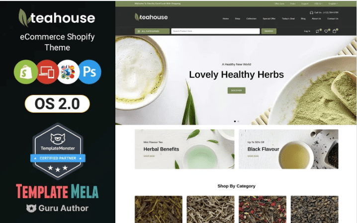 Teahouse – Tea, Coffee and Spice Shopify Theme Download#