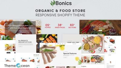 Bonics Nulled Organic & Food Store Shopify 主题下载