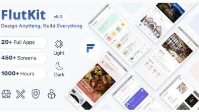 FlutKit Nulled v12.0 – Flutter UI Kit