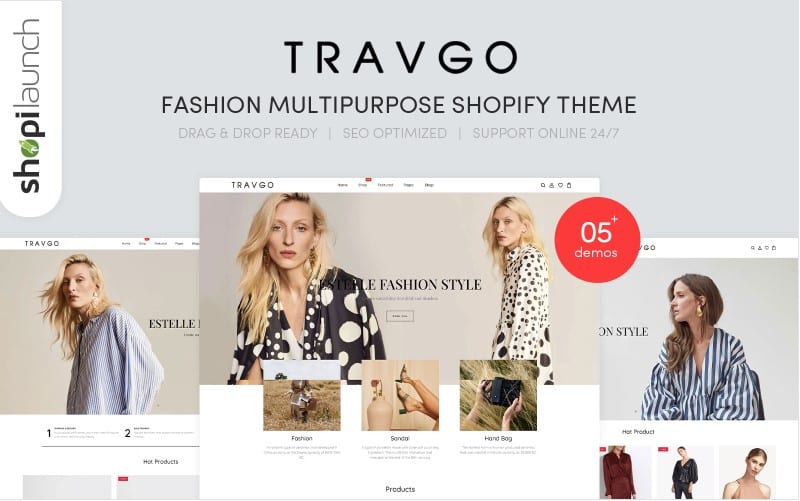Travgo – Fashion Multipurpose Shopify Theme Template Monster