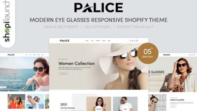 Palice – Modern Glasses Responsive Shopify Theme Template Monster