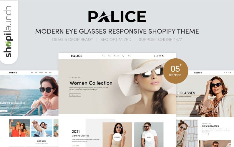 Palice – Modern Glasses Responsive Shopify Theme Template Monster