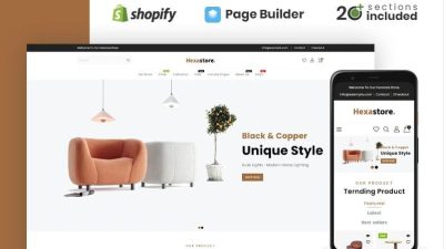 Hexastore Wood And Furniture Store Shopify Theme Template Monster