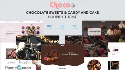Chocoo – Chocolate Sweets & Candy and Cake Shopify Theme Template Monster