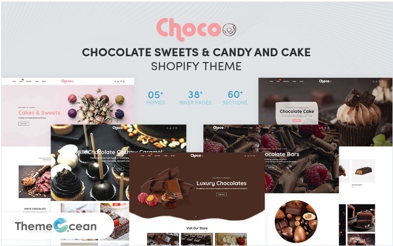 Chocoo – Chocolate Sweets & Candy and Cake Shopify Theme Template Monster