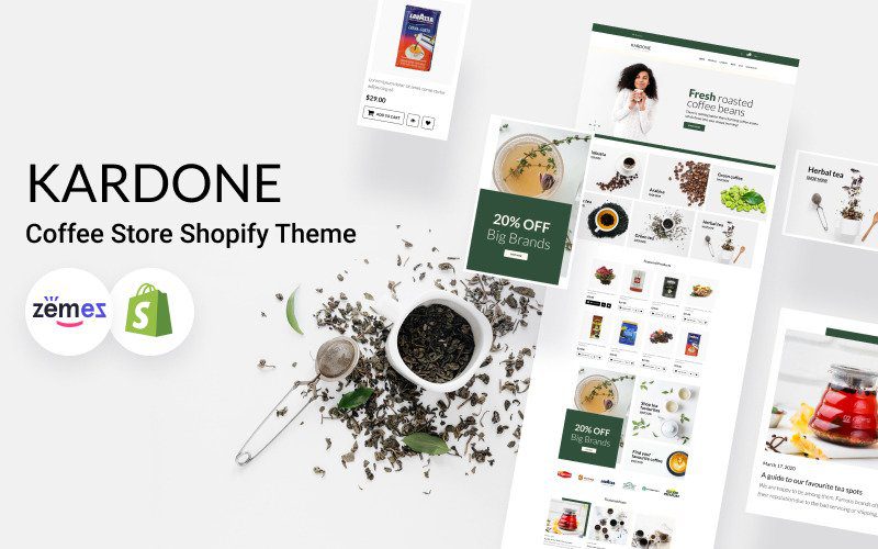 KarDone – Coffee Store Shopify Theme Template Monster