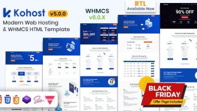 Kohost v8.0.0 – Modern Web Hosting & WHMCS Template