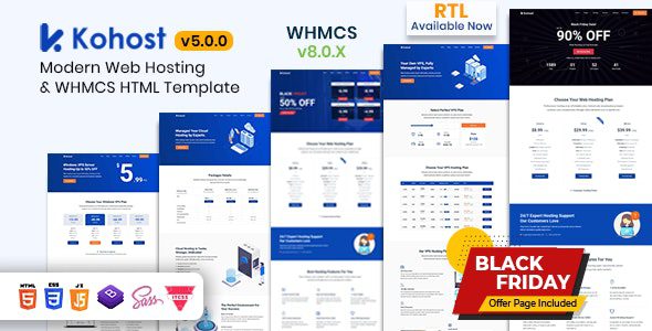 Kohost v8.0.0 – Modern Web Hosting & WHMCS Template