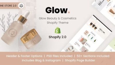 Glow v.1.0.0 – Beauty & Cosmetics Shopify Theme Download