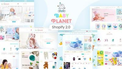Baby Planet Nulled 儿童玩具和响应式 Shopify 主题下载