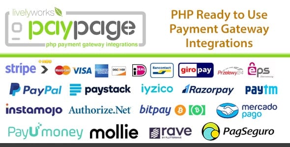 PayPage v1.9.0 – PHP ready to use Payment Gateway Integrations