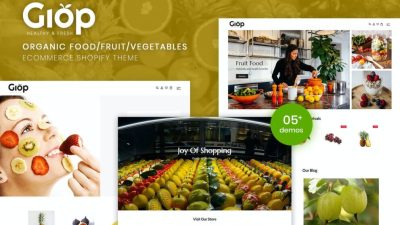 Giop – Organic Food/Fruit/Vegetables eCommerce Shopify Theme v1.0.0