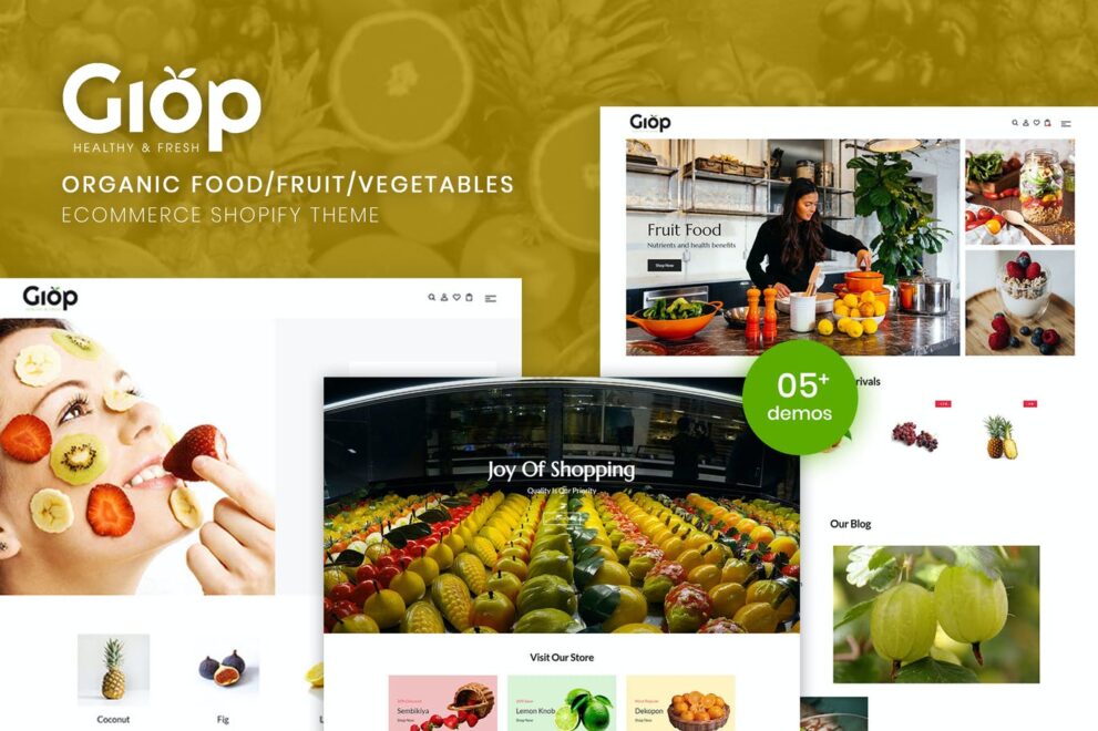 Giop – Organic Food/Fruit/Vegetables eCommerce Shopify Theme v1.0.0