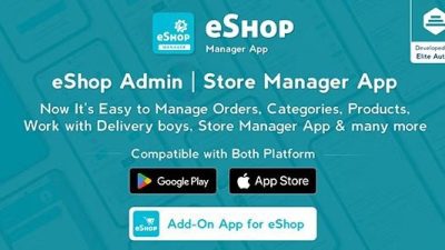 eShop Nulled Ecommerce Admin Store Manager app Free Download