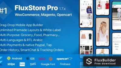 Fluxstore Pro v3.3.0 – Flutter E-commerce Full App for Magento, Opencart, and Woocommerce