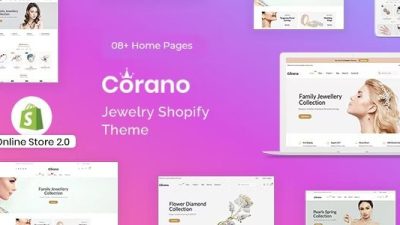 Corano Nulled Jewelry Store Shopify Theme Free Download