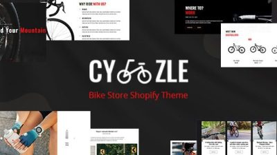Cyzle Nulled Cycle, Bike, Accessories Store Shopify Theme Free Download