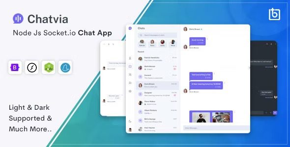 Chatvia – Nodejs Socket.io Chat App v2.2.0