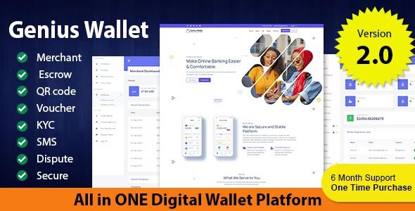 Genius Wallet v2.2 Advanced Wallet CMS with Payment Gateway API [Activated]