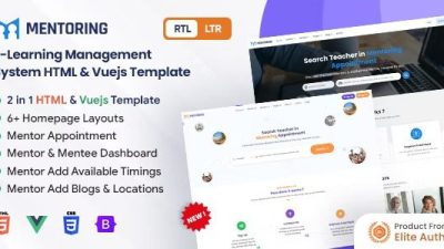 Mentoring v1.6.6 – eLearning, Learning management system & Mentor Booking LMS Template with Admin